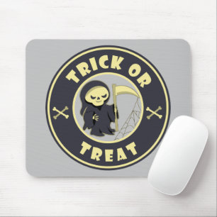 Trick or treat Halloween grim reaper character Mouse Mat