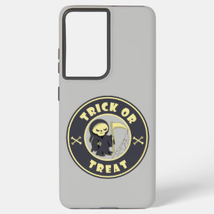 Trick or treat Halloween grim reaper character Samsung Galaxy Case