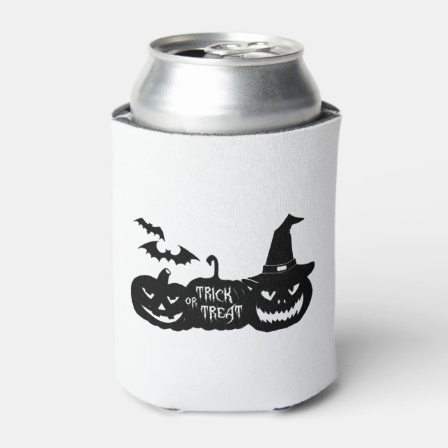 Trick or Treat - Halloween - Halloween treat bag  Can Cooler (Can Front)