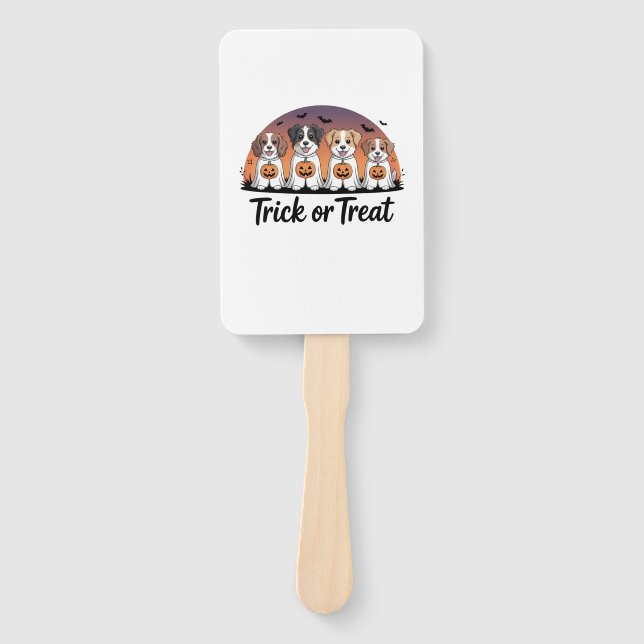 Trick or Treat Halloween Hand Fan (Front)