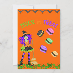 Trick Or Treat Halloween Invitation