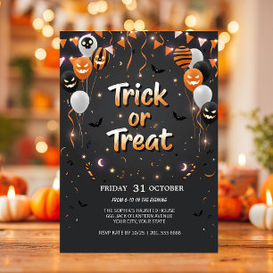 Trick or Treat Halloween Invitation