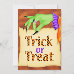 Trick or Treat Halloween Invitation