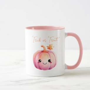 Trick Or Treat Halloween Kawaii Pumpkin Mug
