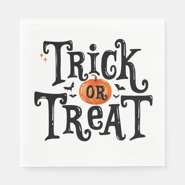 Trick or Treat Halloween Napkin (Front)