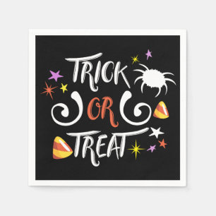 trick or treat halloween napkin