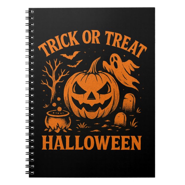 Trick or Treat Halloween Notebook (Front)