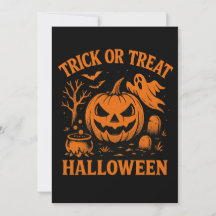 Trick or Treat Halloween Paper Coaster