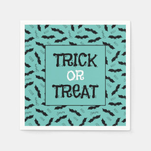 Trick or Treat Halloween Party Bats Napkin