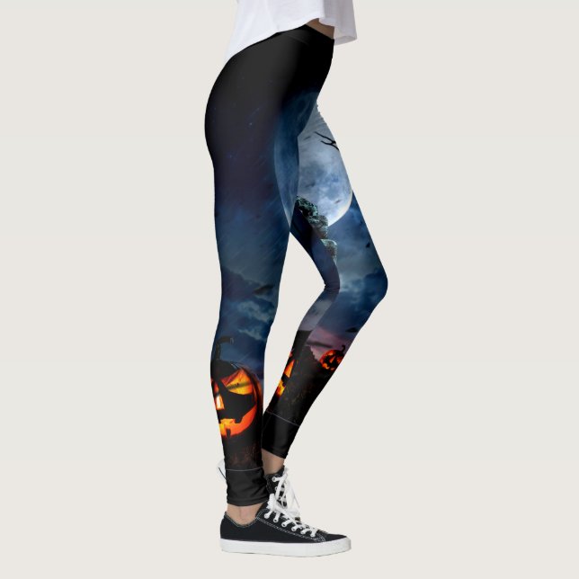 Trick Or Treat, Halloween Party, Boo Leggings (Right)