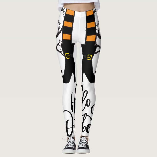 Trick Or Treat, Halloween Party, Boo Leggings (Front)