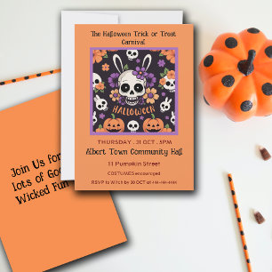 Trick or Treat Halloween Party Customise Invitation