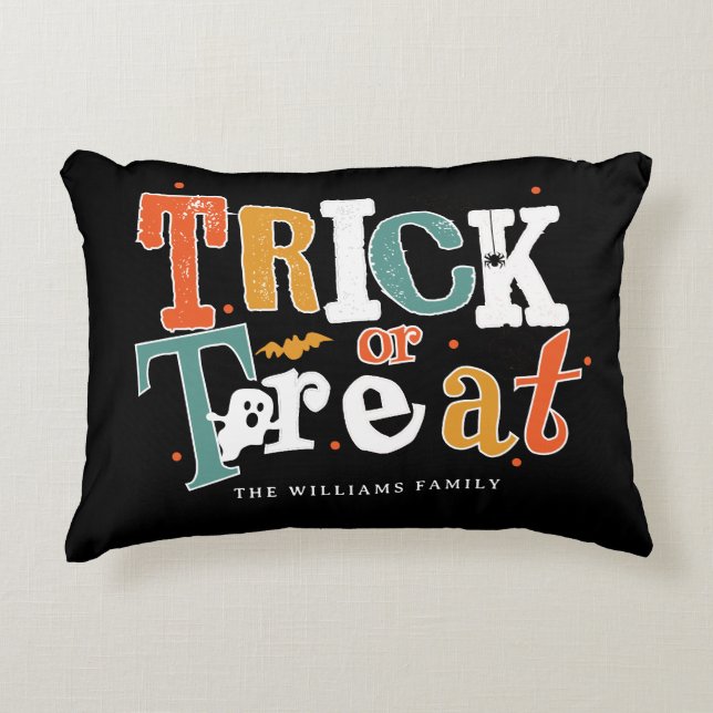 Trick Or Treat Halloween Party Decorative Cushion (Front)