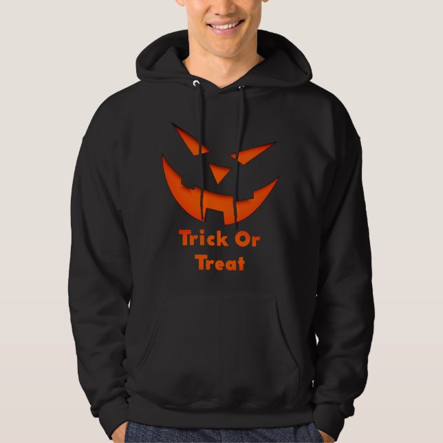Trick or Treat Halloween Party for men  Hoodie (Front)