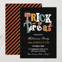 Trick or Treat Halloween Party