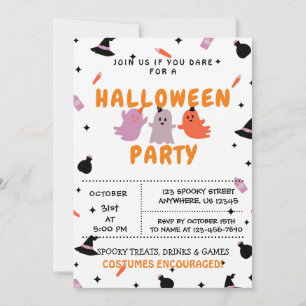 Trick or Treat, Halloween Party Invitation
