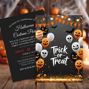 Trick or Treat Halloween Party Invitation