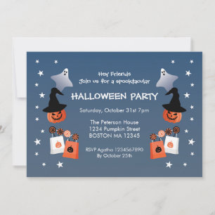 Trick or Treat Halloween Party Invitation