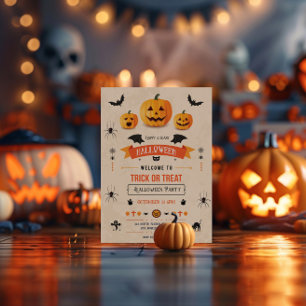 Trick Or Treat Halloween Party Invite