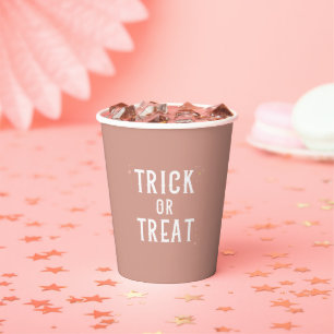 Trick or Treat Halloween Party Paper Cups