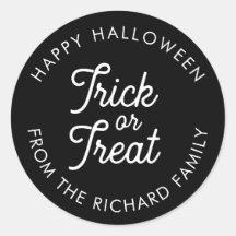 Trick or Treat Halloween Personalised