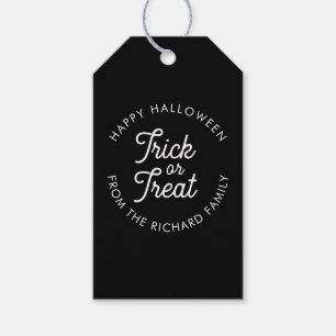 Trick or Treat Halloween Personalised Gift Tags