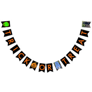 Trick or Treat Halloween PHOTO Bunting