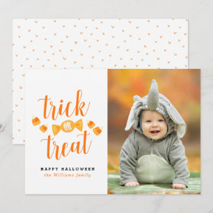 Trick or Treat Halloween Photo Cards