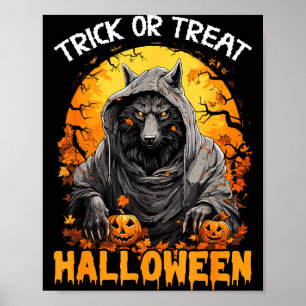Trick or treat halloween  poster