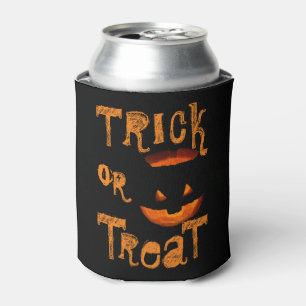 Trick or Treat Halloween Pumpkin Can Cooler
