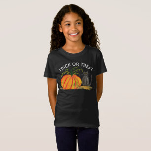 Trick or Treat Halloween Pumpkin Cute Watercolor T-Shirt