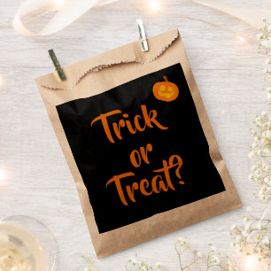 Trick or Treat? Halloween Pumpkin Favour Bags