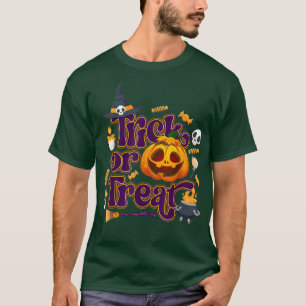 Trick Or Treat Halloween Pumpkin Jack O Lantern Ca T-Shirt