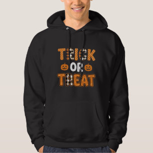 Trick or Treat Halloween Pumpkin Vector Design_1 Hoodie