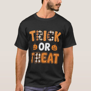 Trick or Treat Halloween Pumpkin Vector Design_1 T-Shirt