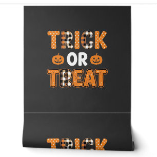 Trick or Treat Halloween Pumpkin Vector Design_1 Wallpaper