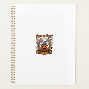 Trick Or Treat Halloween Pumpkin Witch Hat Spooky Planner