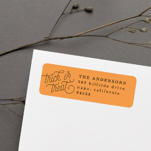 Trick or Treat Halloween Return Address