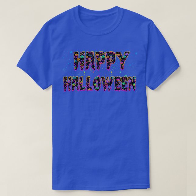 Trick Or Treat Halloween Shirt Pumpkin Happy Hallo (Design Front)