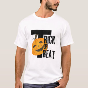 Trick Or Treat Halloween Smile Pumpkin Tshirt