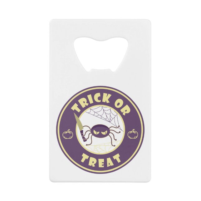 Trick or treat halloween spider Starbucks style (Front)