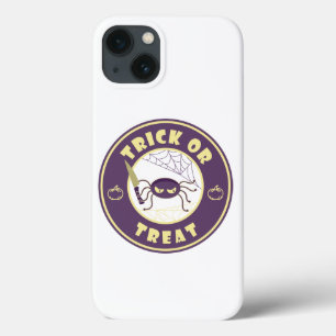 Trick or treat halloween spider Starbucks style iPhone 13 Case