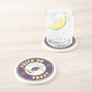 Trick or treat halloween spider Starbucks style Coaster