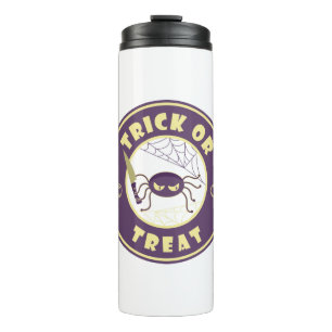 Trick or treat halloween spider Starbucks style Thermal Tumbler