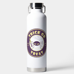 Trick or treat halloween spider Starbucks style Water Bottle