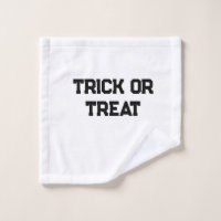 Trick or. Treat Halloween spooky black simple mini