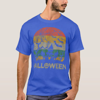 Trick Or Treat Halloween Spooky Pumpkin Scary Tree T-Shirt