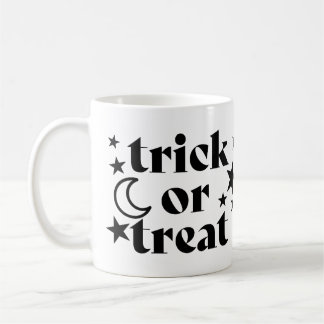 Trick or Treat Halloween Stars & Crescent Moon Coffee Mug