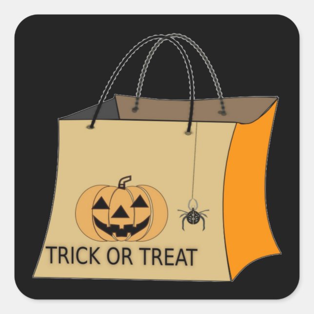 Trick or Treat Halloween Sticker (Front)