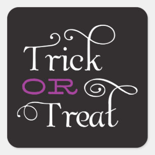 TRICK OR TREAT   HALLOWEEN STICKERS